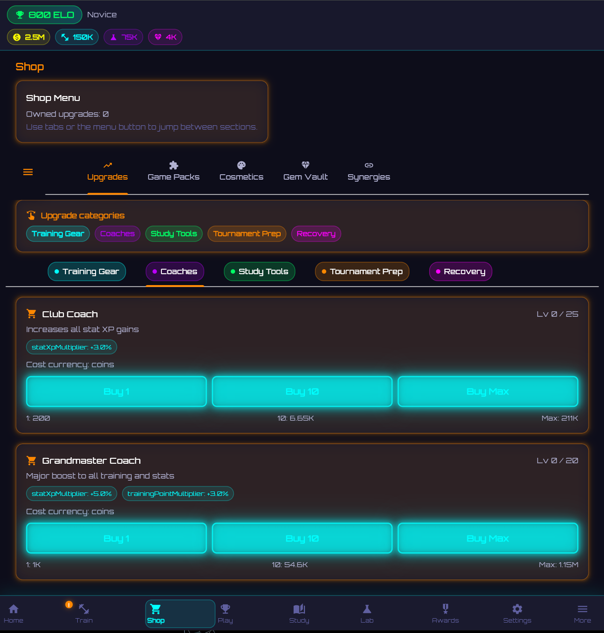 Chess Master Quest tournament screenshot
